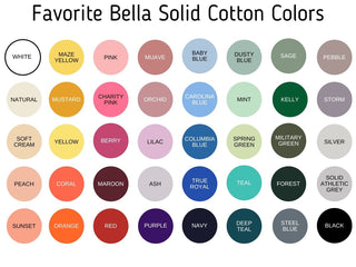 Favorite Soft Solid Cotton Bella Tee - Limeberry Designs