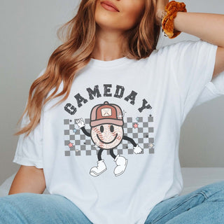 Game Day Baseball Leopard Comfort Color Tee - Limeberry Designs
