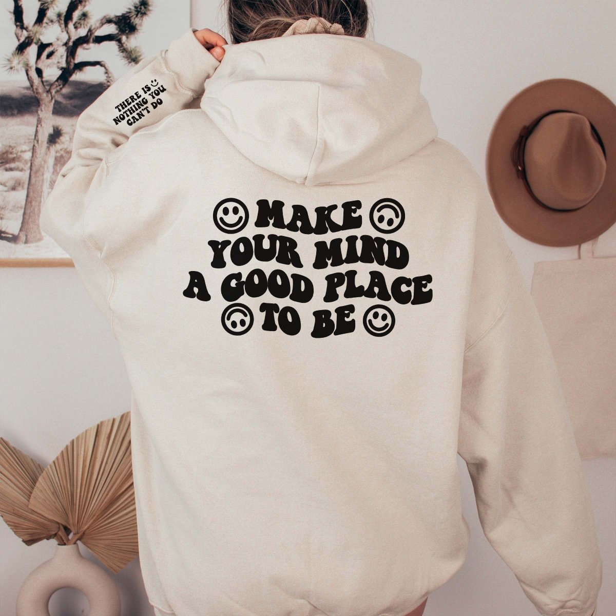 Good Place to Be Hoodie With Sleeve Design - Limeberry Designs