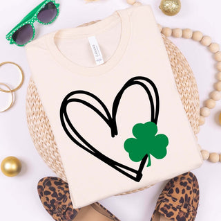 Heart Clover Tee - Limeberry Designs