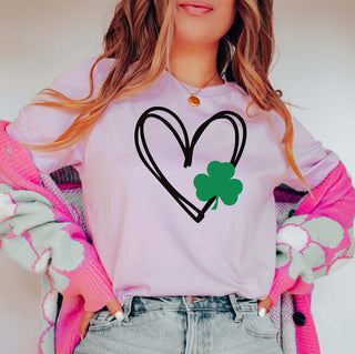 Heart Clover Tee - Limeberry Designs