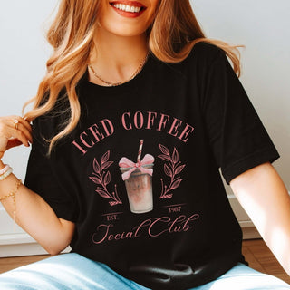 Ice Coffee Social Club Tee - Limeberry Designs