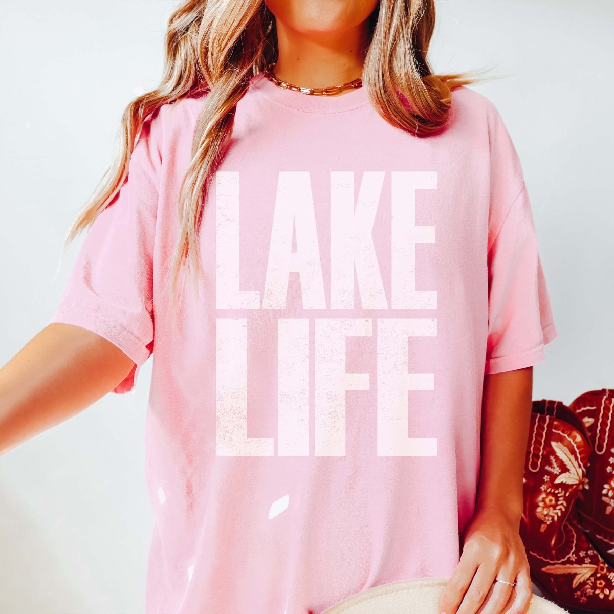 Lake Life Comfort Color Tee - Limeberry Designs