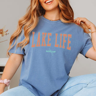 Lake Life Rowboat Comfort Color Tee - Limeberry Designs