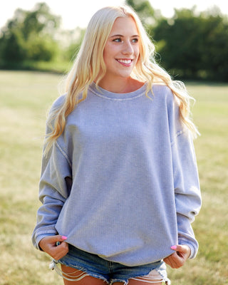 Luxury Corded Crew Sweatshirt - Limeberry Designs