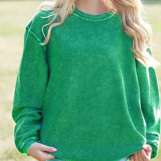 Luxury Corded Crew Sweatshirt - Limeberry Designs