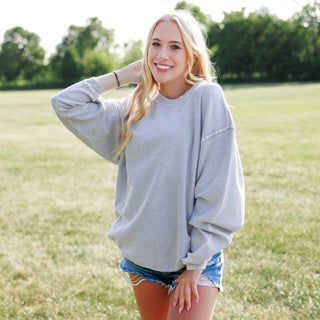 Luxury Corded Crew Sweatshirt - Limeberry Designs