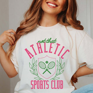 Not That Athletic Club Comfort Color Tee - Limeberry Designs