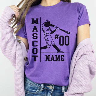 Personalized Baseball Name Number Team Tee - Limeberry Designs