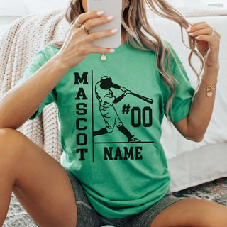 Personalized Baseball Name Number Team Tee - Limeberry Designs