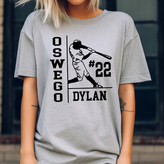 Personalized Baseball Name Number Team Tee - Limeberry Designs