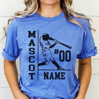 Personalized Baseball Name Number Team Tee - Limeberry Designs