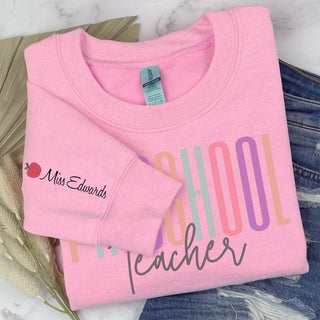 Personalized Teacher Crew | Crew Sweatshirts - Limeberry Designs