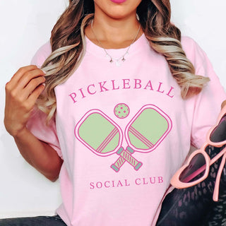 Pickleball Social Club Comfort Color Tee - Limeberry Designs