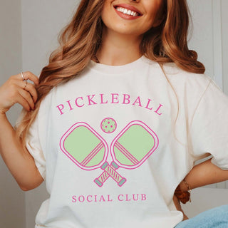 Pickleball Social Club Comfort Color Tee - Limeberry Designs