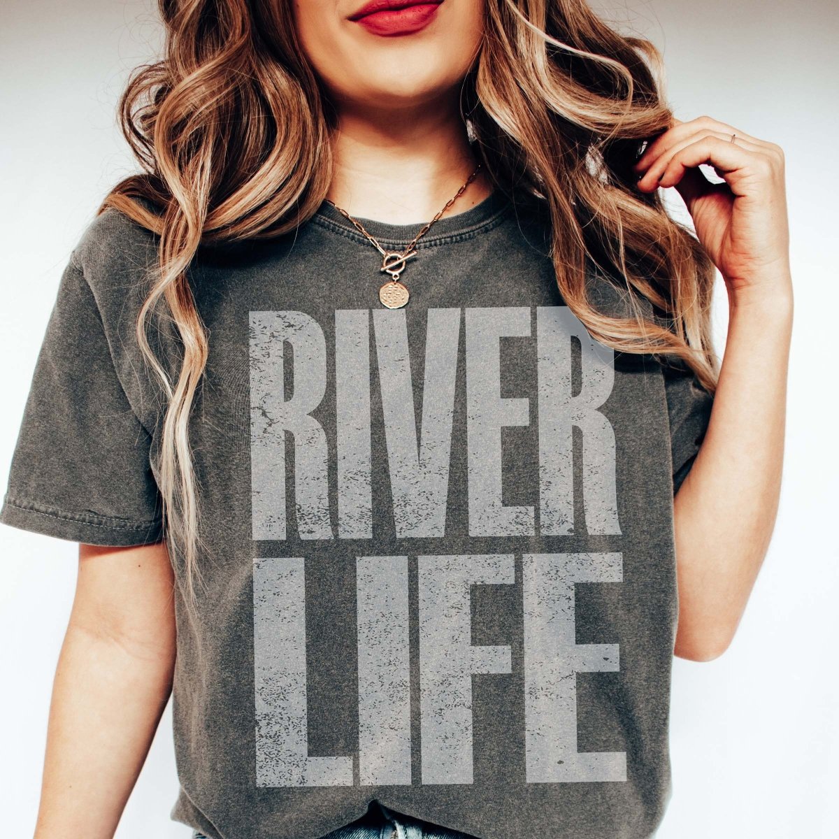River Life Comfort Color Tee - Limeberry Designs