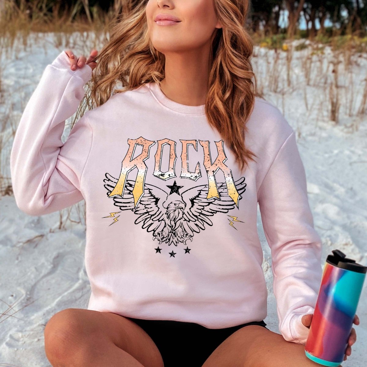 Rock Eagle Crew Sweatshirt - Limeberry Designs