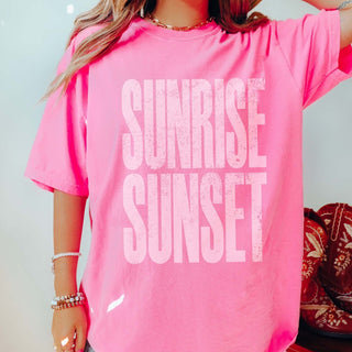 Sunrise Sunset Comfort Color Tee - Limeberry Designs