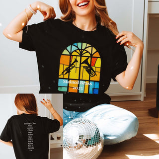 1 - Stained Brass Front and Back Black Tee - Limeberry Designs