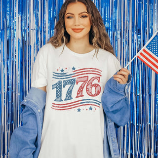 1776 Stars and Stripes Wholesale Graphic Tee - Fast Shipping - Limeberry Designs