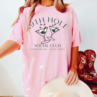 19th Hole Social Club Comfort Color Graphic Tee - Limeberry Designs