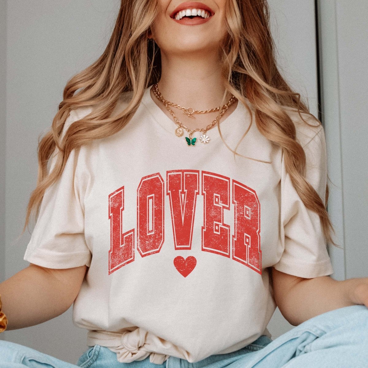 2XL Lover With Heart Tee - Limeberry Designs