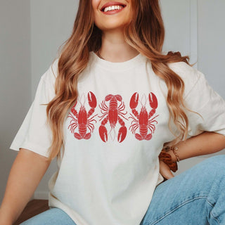 3 Lobsters Comfort Color Tee - Limeberry Designs