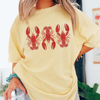 3 Lobsters Wholesale Comfort Color Tee - Fast Shipping - Limeberry Designs