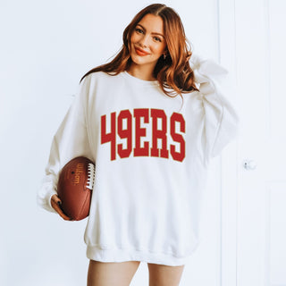 49ers Collegiate Letter Graphic Sweatshirt + Hoodie