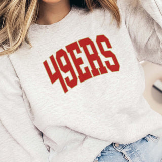 49ers Collegiate Letter Graphic Sweatshirt + Hoodie