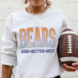 Bears Ombre Good Better Best Graphic Sweatshirt
