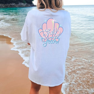 Shell Yeah Back Design Comfort Color Tee