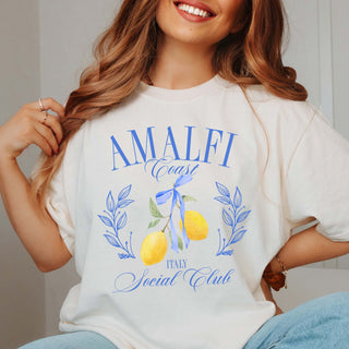 Amalfi Coast Social Club Comfort Color Wholesale Tee - Trending Tee