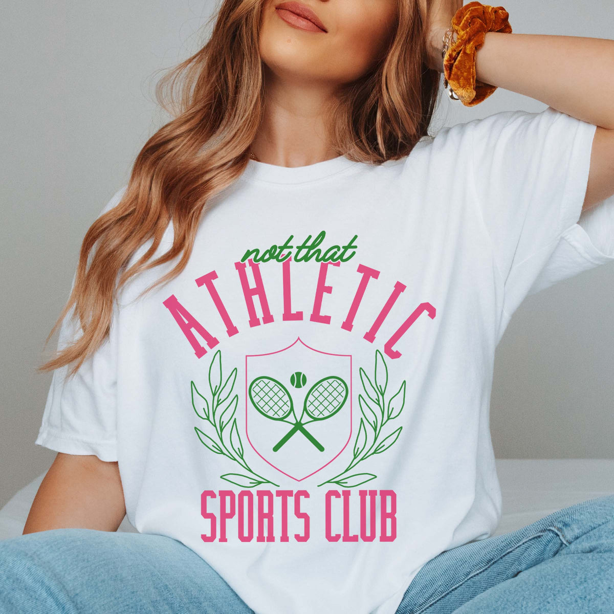 LARGE Not That Athletic Sports Club Comfort Color Tee