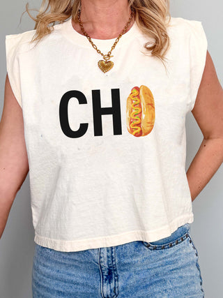 Chi Hotdog Sleeveless Graphic Tee