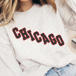 Diagonal Chicago Graphic Sweatshirt