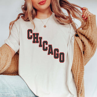 Diagonal Chicago Bella Graphic Tee