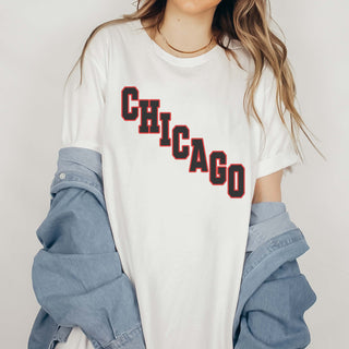 Diagonal Chicago Bella Graphic Tee