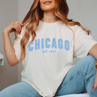Chicago Est 1837 Comfort Color Graphic Tee