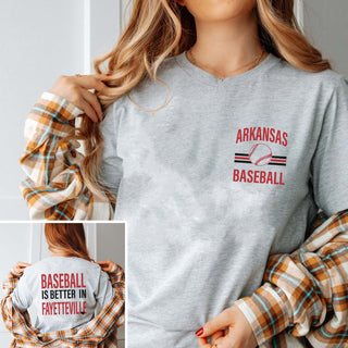 Custom Baseball Is Better Bella Graphic Tee With Front And Back Design