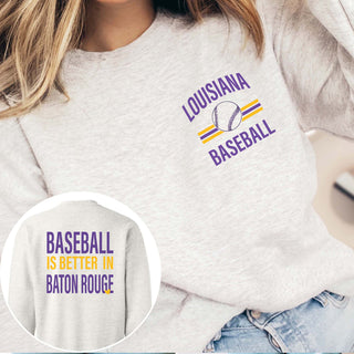 Custom Baseball Is Better Sweatshirt With Front And Back Design