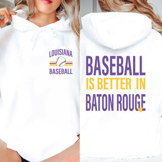 Custom Baseball Is Better Hoodie With Front And Back Design