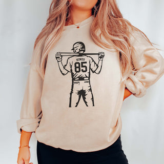 Personalized Baseball Player Graphic Sweatshirt