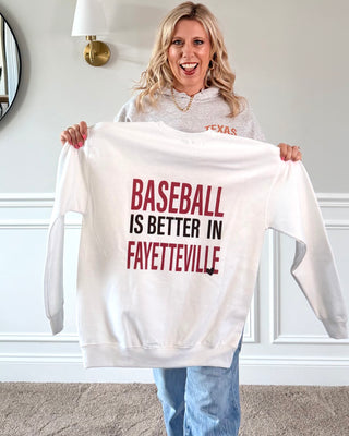 Custom Baseball Is Better Sweatshirt With Front And Back Design