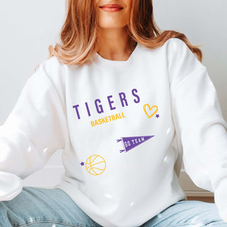 Custom Basketball Collage Sweatshirt With Front And Back Design