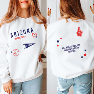 Custom Basketball Collage Sweatshirt With Front And Back Design