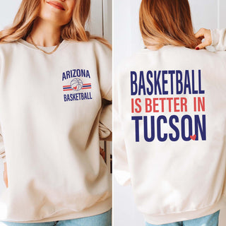 Custom Basketball Is Better Sweatshirt With Front And Back Design