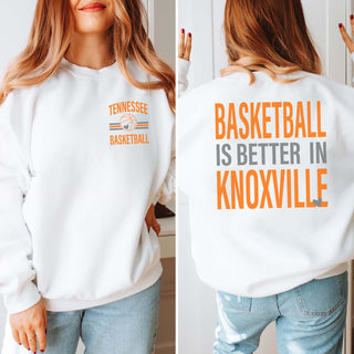 Custom Basketball Is Better Sweatshirt With Front And Back Design