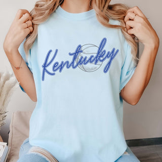 Custom Basketball Script Comfort Color Graphic Tee