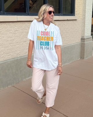 Personalized Cool Teacher Club Comfort Color Graphic Tee
